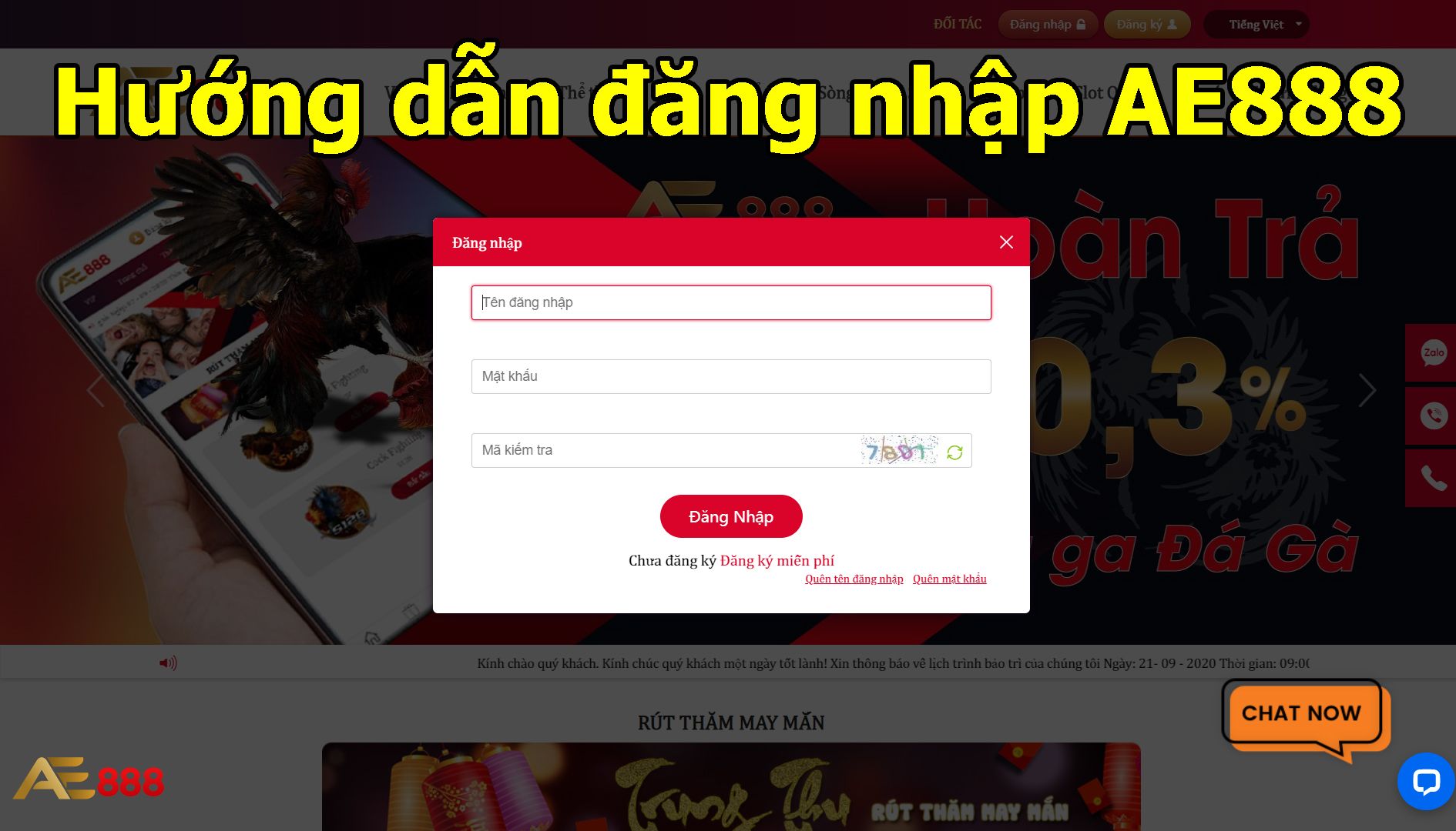 Chi tiết các bước cách đăng nhập và đăng ký tài khoản tại nhà cái AE888