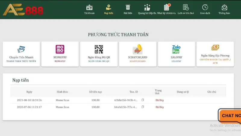 Những điều cần lưu ý khi nạp tiền vào nhà cái 
